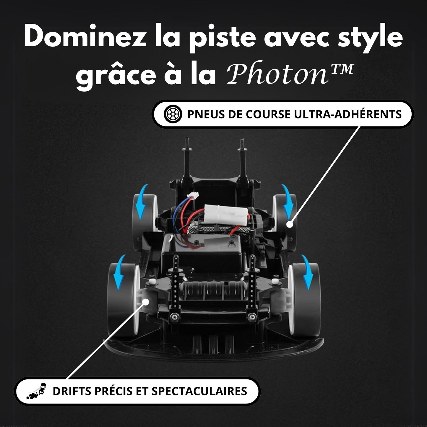 Voiture télécommandée 80 km/h PHOTON™