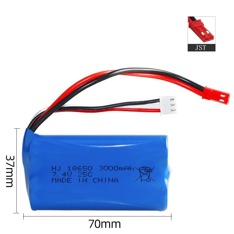7.4V 3000mAh JST