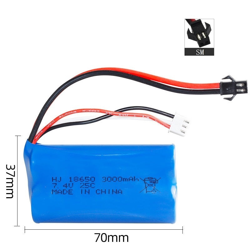 7.4V 3000mAh SM