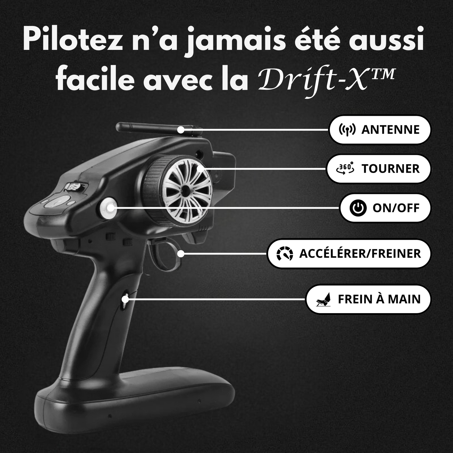 Voiture télécommandée DRIFT-X™